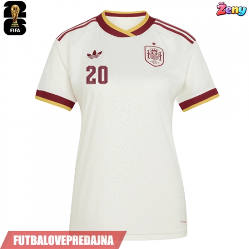 Lacne Ženy Futbalové dres Španielsko Pedri Gonzalez #20 MS 2026 Krátky Rukáv - Preč